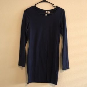 ASOS Navy Blue Bodycon Dress w/ Long Sleeves